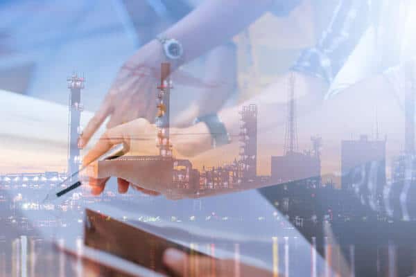 Signing a contract for a power plant